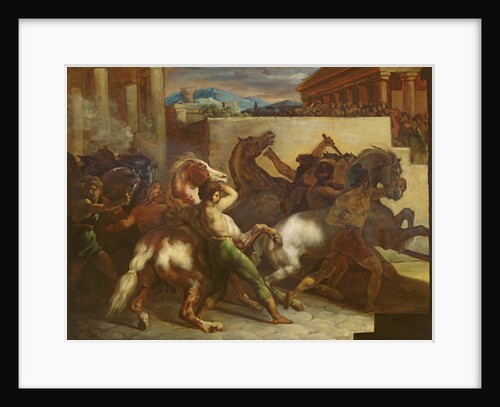 The Wild Horse Race at Rome, c.1817 by Theodore Gericault