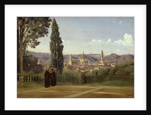 View of Florence from the Boboli Gardens, c.1834-36 by Jean Baptiste Camille Corot