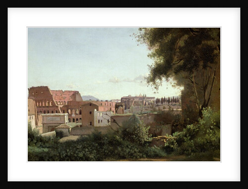 View of the Colosseum from the Farnese Gardens, 1826 by Jean Baptiste Camille Corot