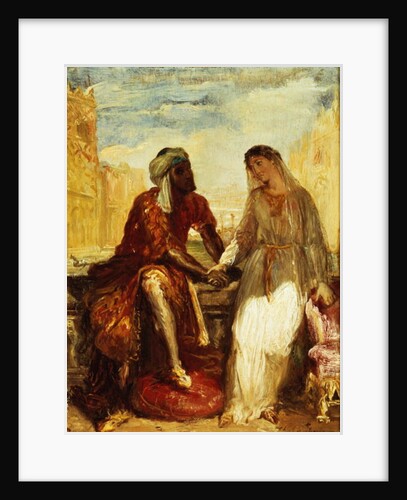 Othello and Desdemona in Venice, 1850 by Theodore Chasseriau