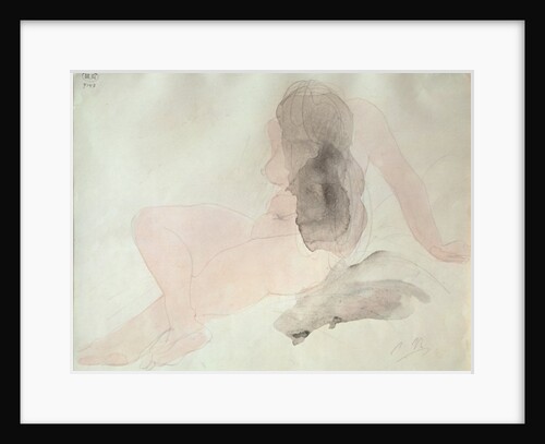 Seated Nude with Dishevelled Hair by Auguste Rodin