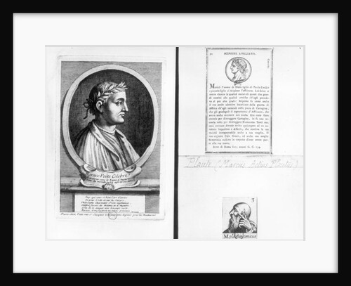 Portraits of Horace Scipio Aemilianus and Plautus by French School