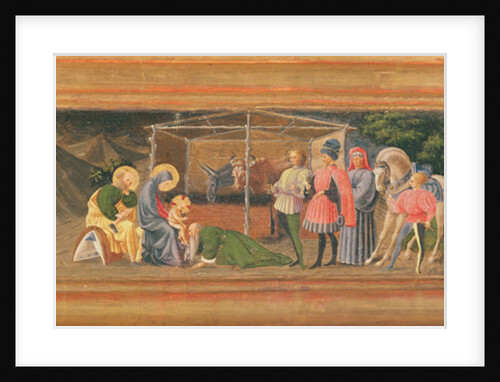 The Quarata Predella depicting the Adoration of the Magi, 1435-40 by Paolo Uccello