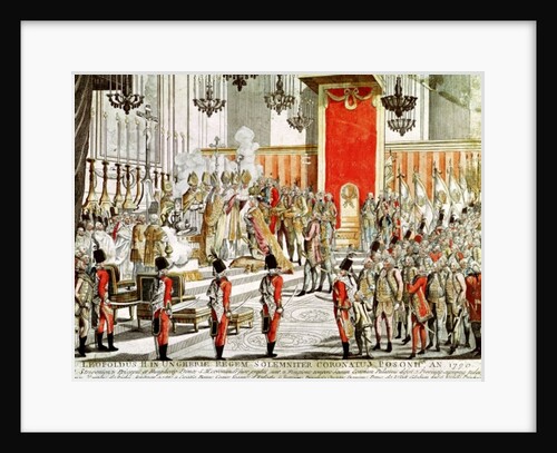 The Coronation of Leopold II at Bratislava in 1790 by Austrian School