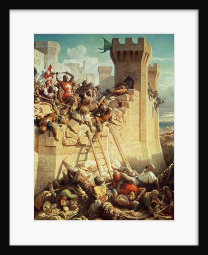 Guillaume de Clermont defending Ptolemais in 1291, 1845 by Dominique Louis Papety