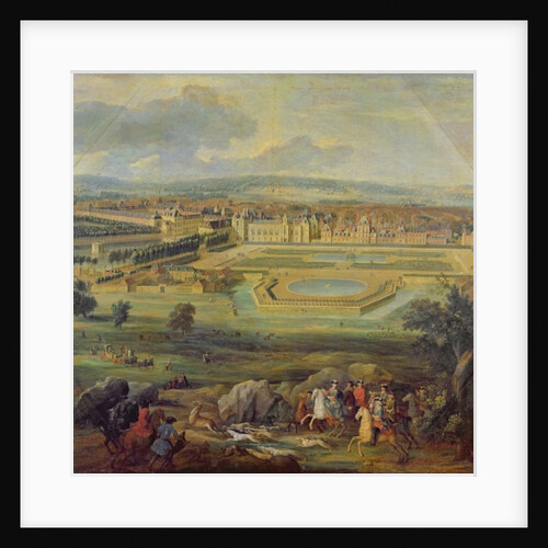 View of the Palace of Fontainebleau from the Parterre of the Tiber, 1722 by Pierre-Denis Martin