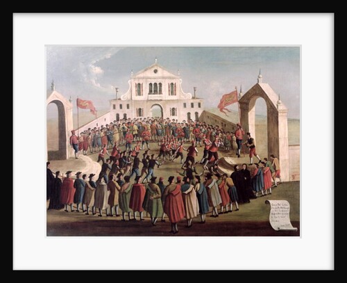 Game of Football at Sant'Alvise, Venice by Gabriele Bella