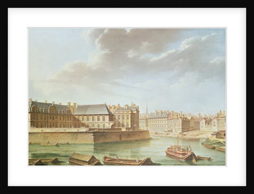 The Ile Saint-Louis and the Hotel de Bretonvilliers in 1757 by Nicolas & Jean Baptiste Raguenet