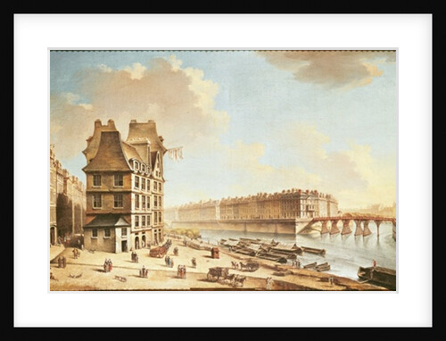 The Ile Saint-Louis from the Place de Greve, c.1757 by Nicolas & Jean Baptiste Raguenet