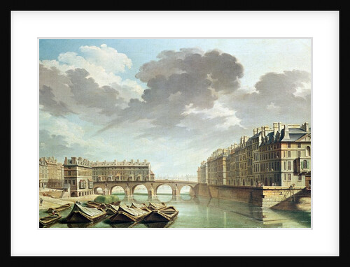 The Ile Saint-Louis and the Pont Marie in 1757 by Nicolas & Jean Baptiste Raguenet