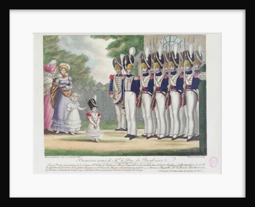 First weapons of the Duke of Bordeaux, at Bagatelle, 29 September 1822, 1822 by French School