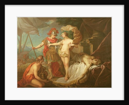 Achilles leaving to avenge the death of Patroclus by Etienne Jeaurat