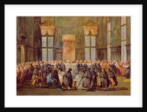 The Doge at the Feast for the Opening of the Carnival of Venice by Francesco Guardi