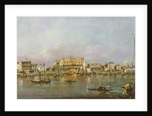 Doge's Palace and view of St. Mark's Basin, Venice by Francesco Guardi
