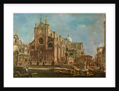 Campo dei Santi Giovanni e Paolo and the Scuola Grande di San Marco, Venice by Francesco Guardi
