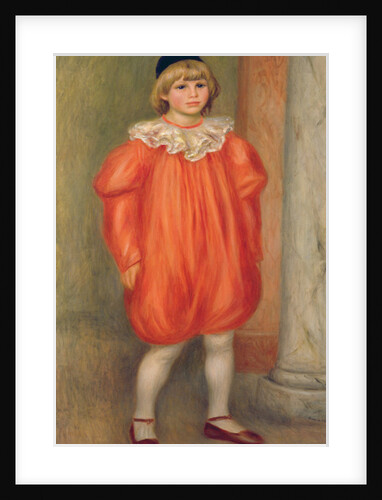 Claude Renoir in a clown costume, 1909 by Pierre Auguste Renoir