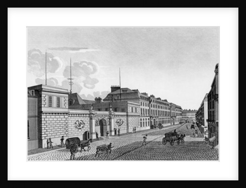 View of the Bank of France from the Rue Croix-des-Petits-Champs, 1800 by Henri Courvoisier-Voisin