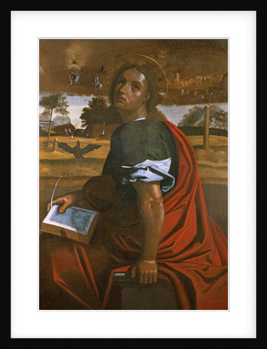 St John the Evangelist at Patmos by Ortolano