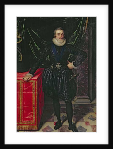 Portrait of Henri IV King of France, in a black costume, c.1610 by Frans II Pourbus