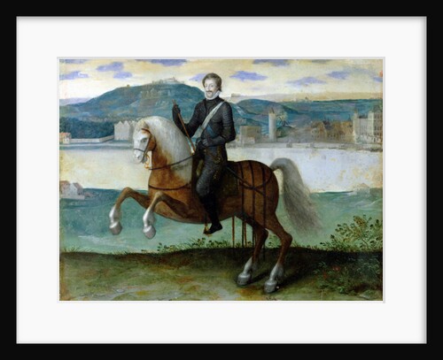 Equestrian Portrait of Henri IV King of France, before the walls of Paris, 1594 by French School