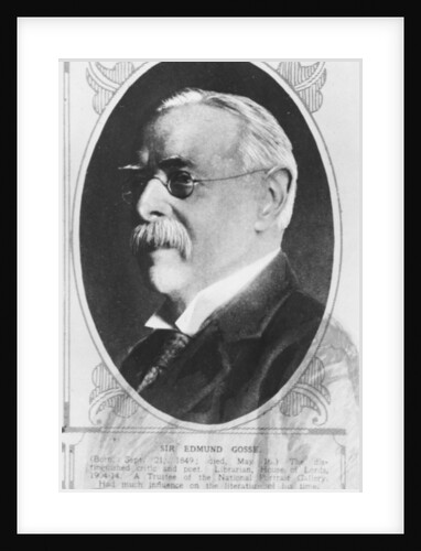 Portrait of Edmund William Gosse by English Photographer