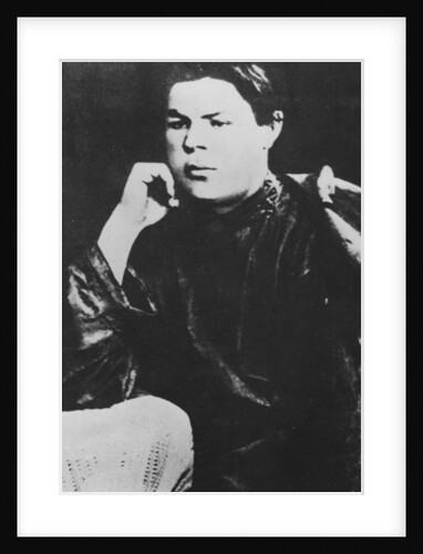 Portrait of Alexei Maximovich Peshkov, known as Maxim Gorky, 1887 by Russian Photographer