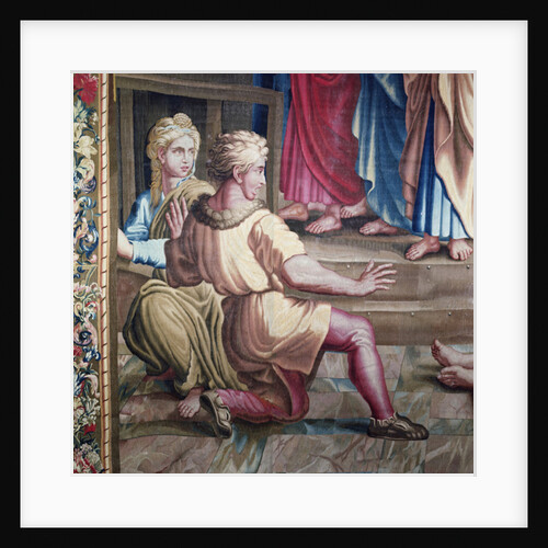 Tapestry depicting the Acts of the Apostles, the Death of Ananias by Raphael