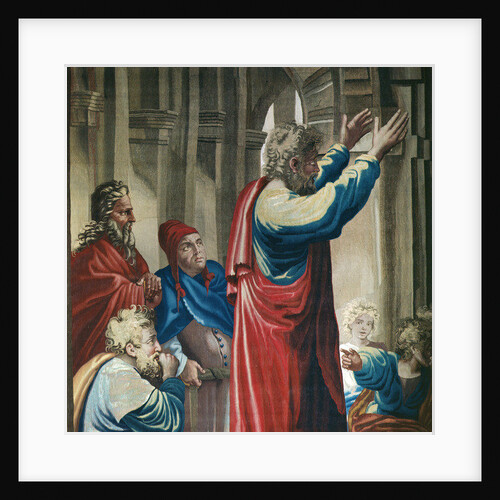 Tapestry depicting the Acts of the Apostles, Saint Paul preaching to the Areopagus by Raphael