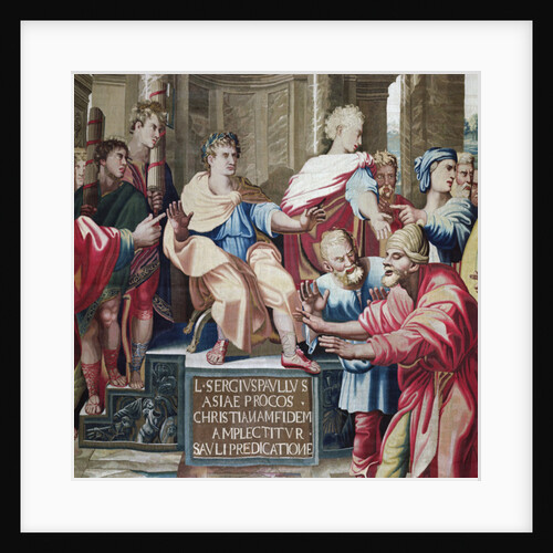 Tapestry depicting the Acts of the Apostles, the Blinding of Elymas by Raphael