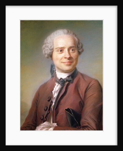 Portrait of the French Philosopher, Writer and Mathematician, Jean Le Rond d'Alembert, 1753 by Maurice Quentin de la Tour