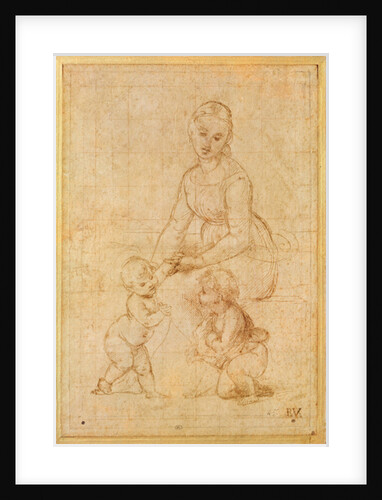 Study of the Virgin for 'La Belle Jardinière' by Raphael
