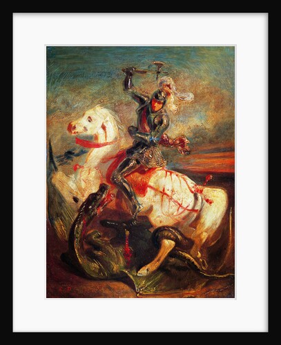 Saint George and the Dragon by Eugene Delacroix