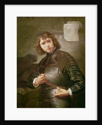 A Young Man in Armour by (attr. to) Rembrandt Harmensz. van Rijn
