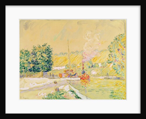 Lock at Sannois, 1900 by Paul Signac