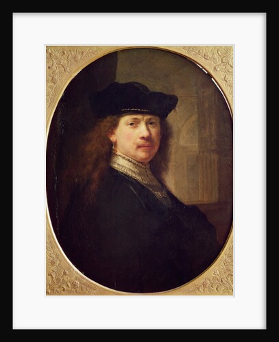 Self Portrait with Hat with Architecture in the Background, 1637 by Rembrandt Harmensz. van Rijn