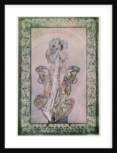 Decorative Panel for Edmond Rostand's 'La Princesse Lointaine' with Sarah Bernhardt, 1890-1910 by Alphonse Marie Mucha