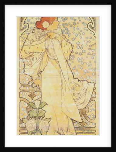 The Lady of the Camelias, with Sarah Bernhardt, 1890-1910 by Alphonse Marie Mucha