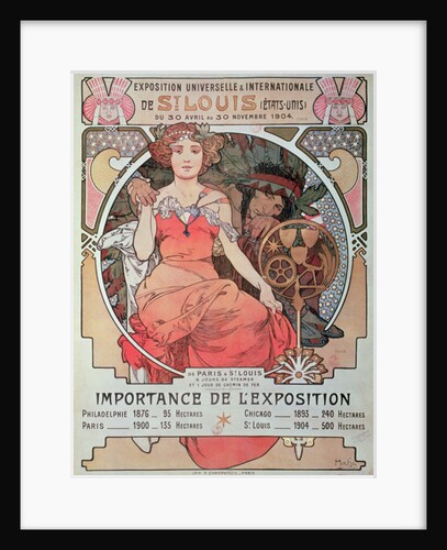 Poster for the Louisiana Purchase Exposition, St. Louis, USA, 1904 by Alphonse Marie Mucha