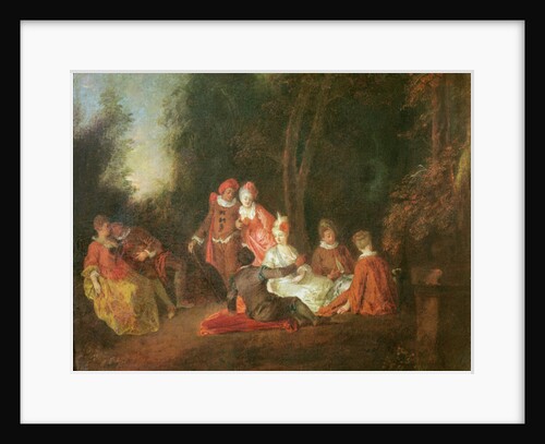A Conversation in a Park by Jean Antoine Watteau