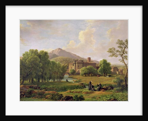 View of the Grottaferrata Monastery, 1844 by Jean Joseph Xavier Bidauld