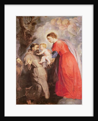 The Virgin presents the infant Jesus to Saint Francis, 1618 by Peter Paul Rubens