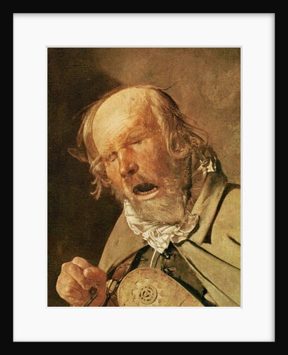 The hurdy-gurdy player by Georges de la Tour