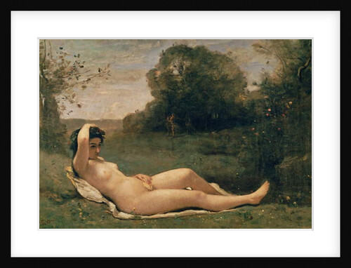 Nymph reclining, c.1857-58 by Jean Baptiste Camille Corot