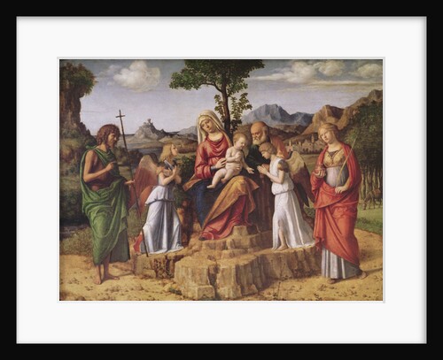 Holy Conversation, stopping before the flight to Egypt, c.1490 by Giovanni Battista Cima da Conegliano