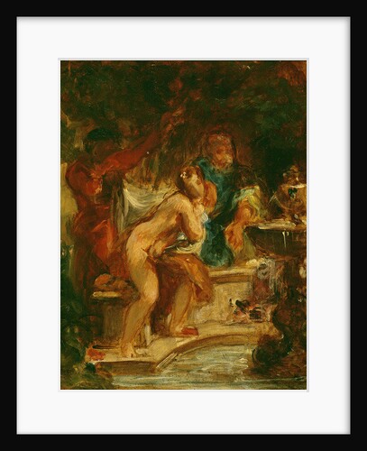 Suzanne at the Baths by Ferdinand Victor Eugene Delacroix