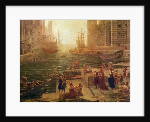 The boarding of the Holy Roman Saint Paul at Ostia, 1639-40 by Claude Lorrain