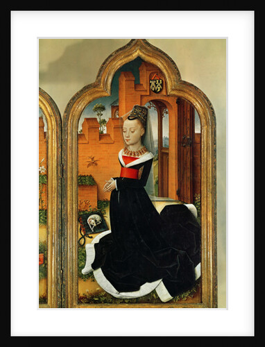 Triptych of Jean de Witte, right panel: Maria Hoose, wife of Jean de Witte, 1473 by Flemish School