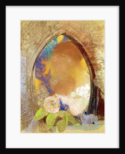 Portrait with Flowers by Odilon Redon