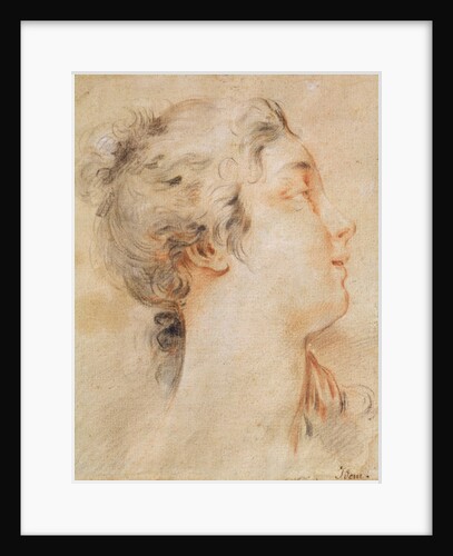 Head of a Woman Turned to the Right by Francois Boucher