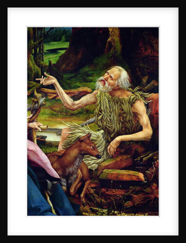The visit of Saint Anthony to Saint Paul the hermit by Matthias Grunewald
